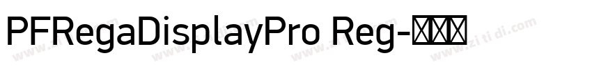 PFRegaDisplayPro Reg字体转换